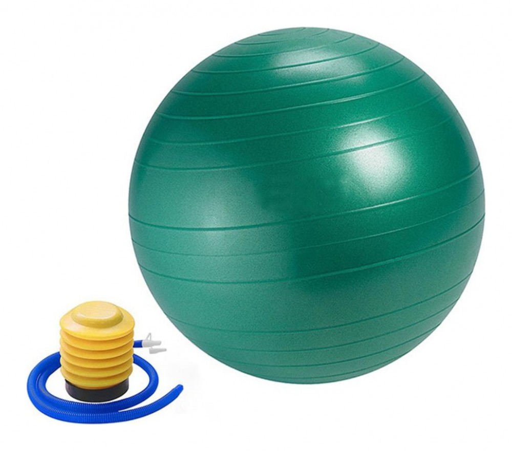 Gymnastický míč gymball fitball s pumpičkou 65 cm zelený