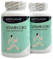 Vitamín D3K2 + Calcium chelate 2 x 120 kapslí 