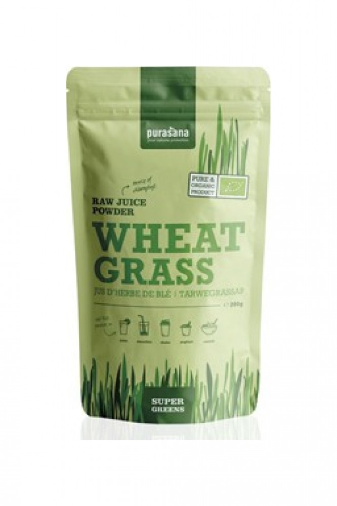 Wheat Grass Raw Juice Powder BIO 200g (Zelená pšenice)