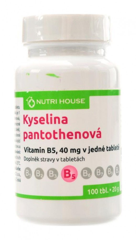 Vitamín B5 kyselina pantothenová 100 tablet