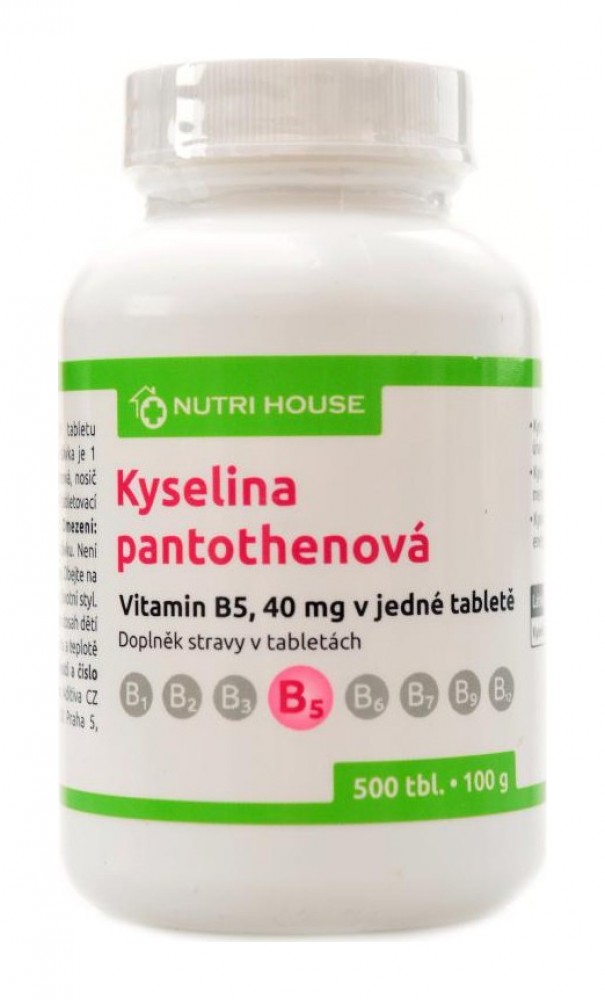 Vitamín B5 kyselina pantothenová 500 tablet