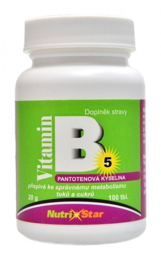 Pantothenová kyselina vitamin B5 100 tablet