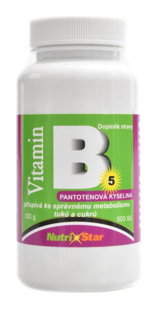 Pantothenová kyselina vitamin B5 500 tbl