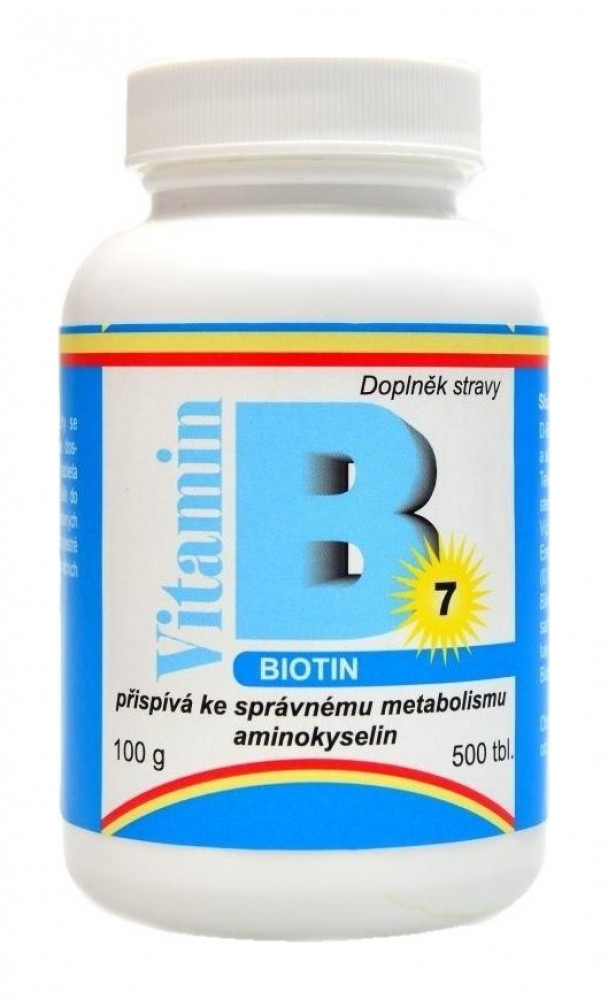 Biotin (vit. B7) 500 tbl.