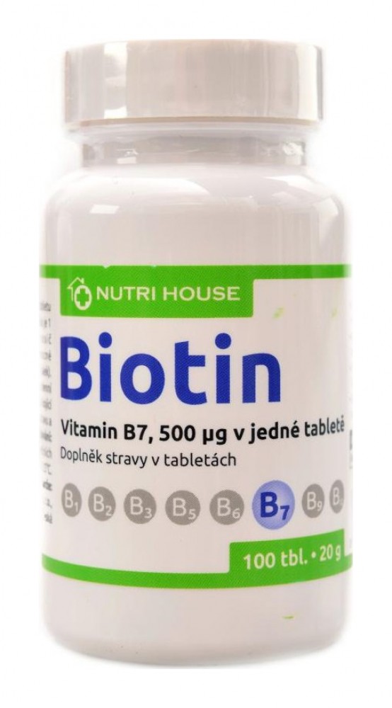 Vitamín B7 D-biotin 100 tablet