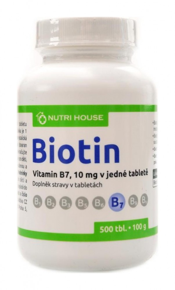 Vitamín B7 D-biotin 500 tablet