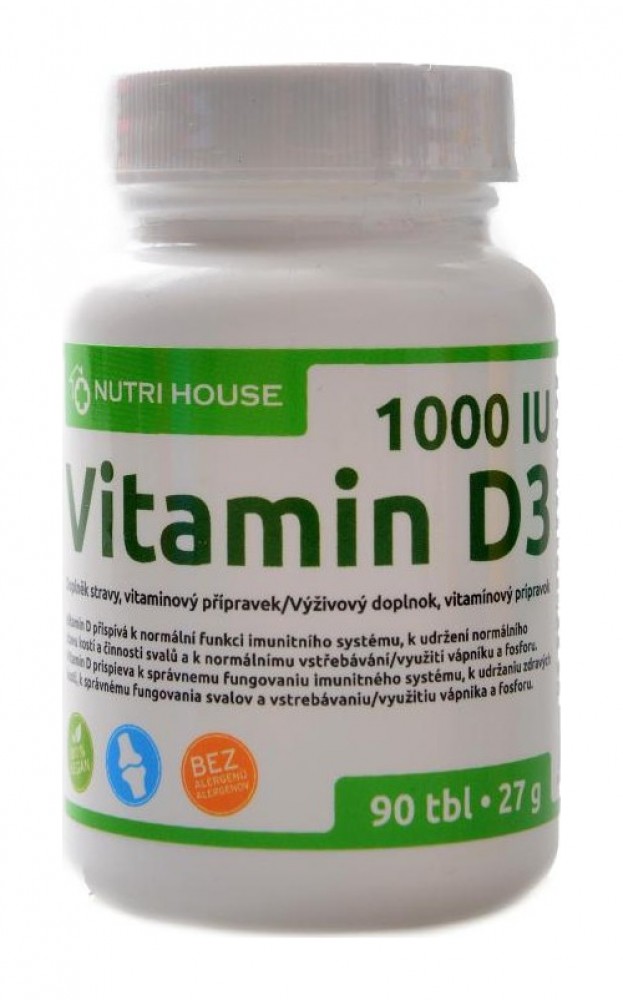 Vitamín D3 1000 IU 90 tablet