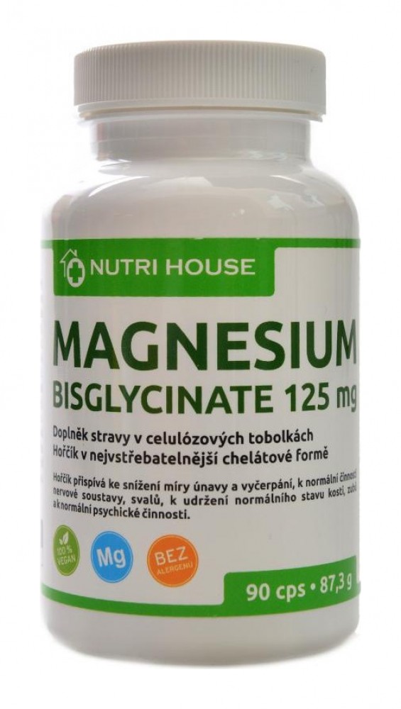 Magnesium Bisglicynate 125mg 90 kapslí