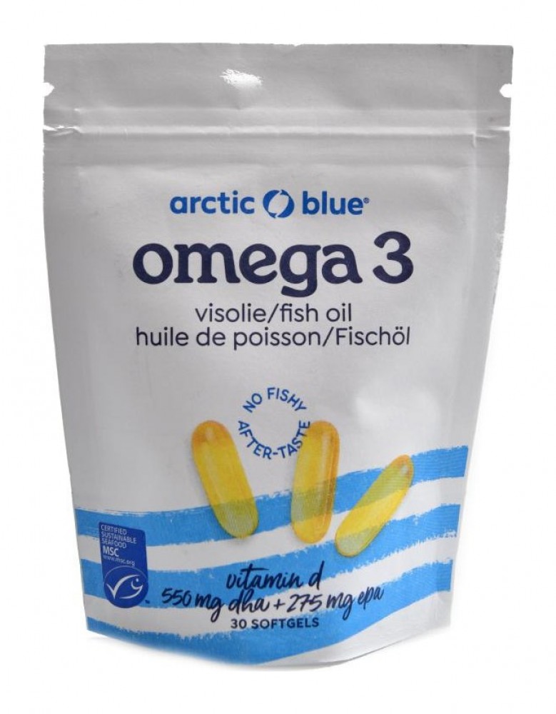 Omega 3 30 kapslí (550mg DHA, 275mg EPA & Vitamin D 400IU) původ Aljaška