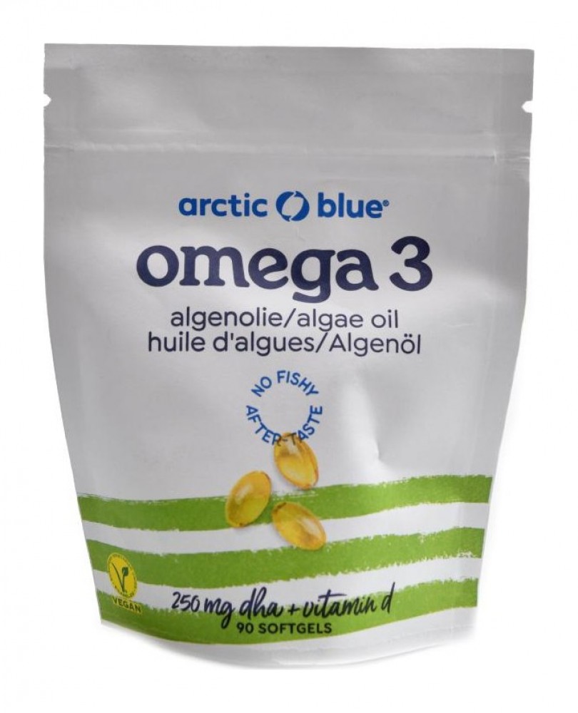 Vegan Omega 3 Algae 90 kapslí (250mg DHA & Vitamin D 400IU)