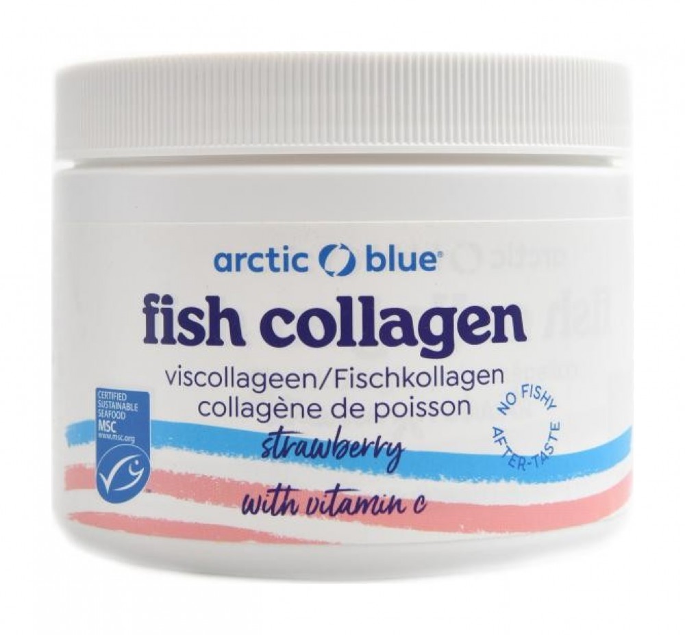 Fish Collagen + vitamin C 150g jahoda