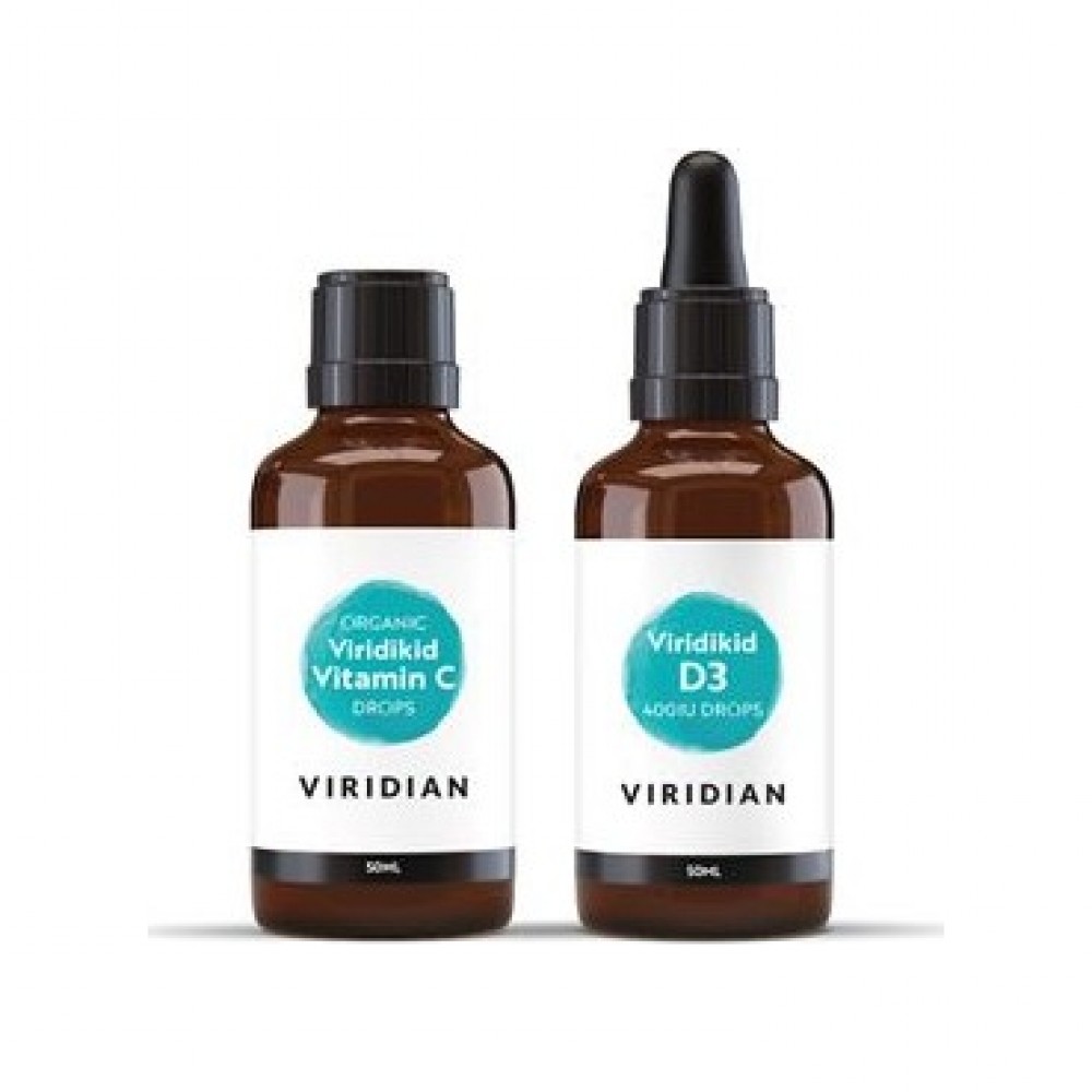 1. Balíček Viridikid (Vitamin C 50ml + Vitamin D 30ml)