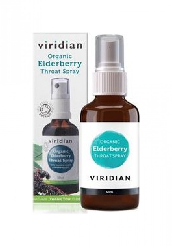 Elderberry Throat Spray 50ml Organic (Sprej do krku BIO) SK