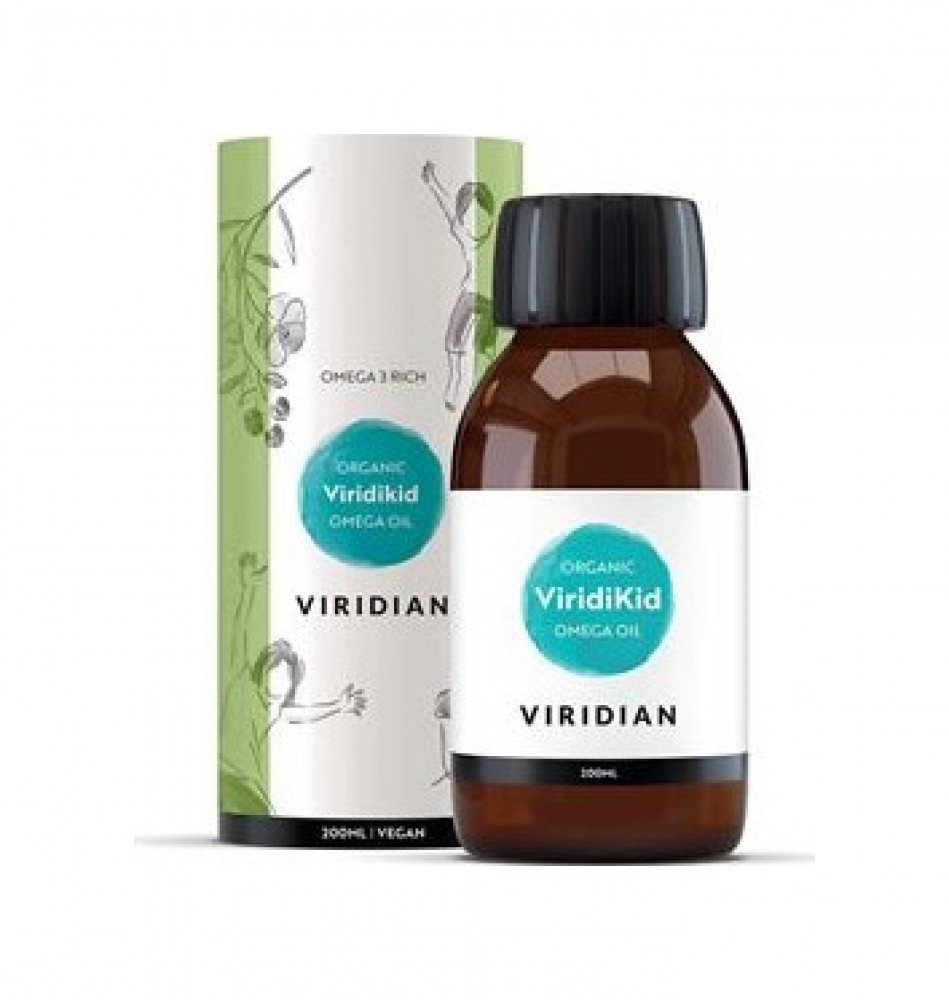 Viridikid Omega 3 Oil 200ml Organic (Bio Omega 3 olej pro děti) SK