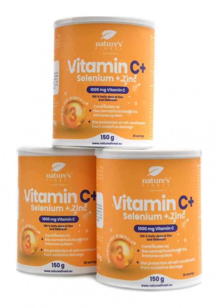 Vitamin C + Selenium + Zinc 3 x 150g economy pack