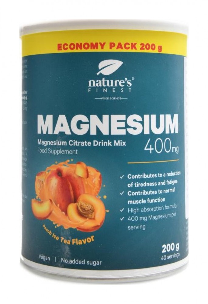 Magnesium drink mix 400mg / serving 200g