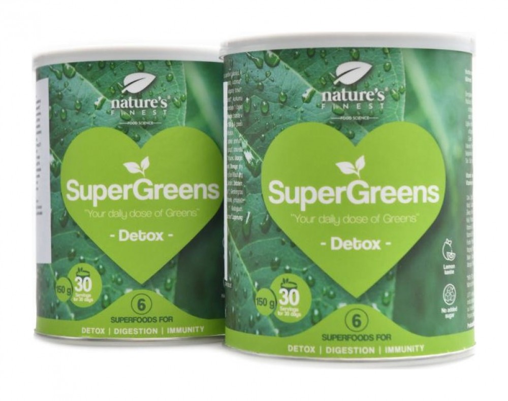 Bio Supergreens detox 2 x 150g duopack