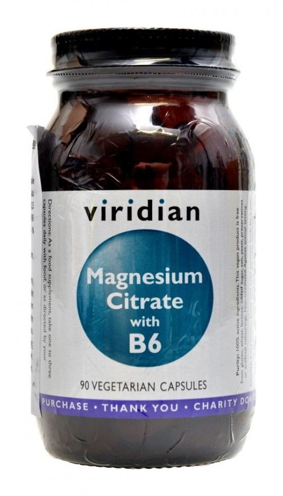 Magnesium Citrate with Vitamin B6 90 kapslí