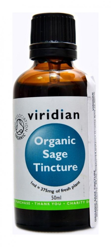 Sage Tincture 50ml Organic Šalvěj lékařská