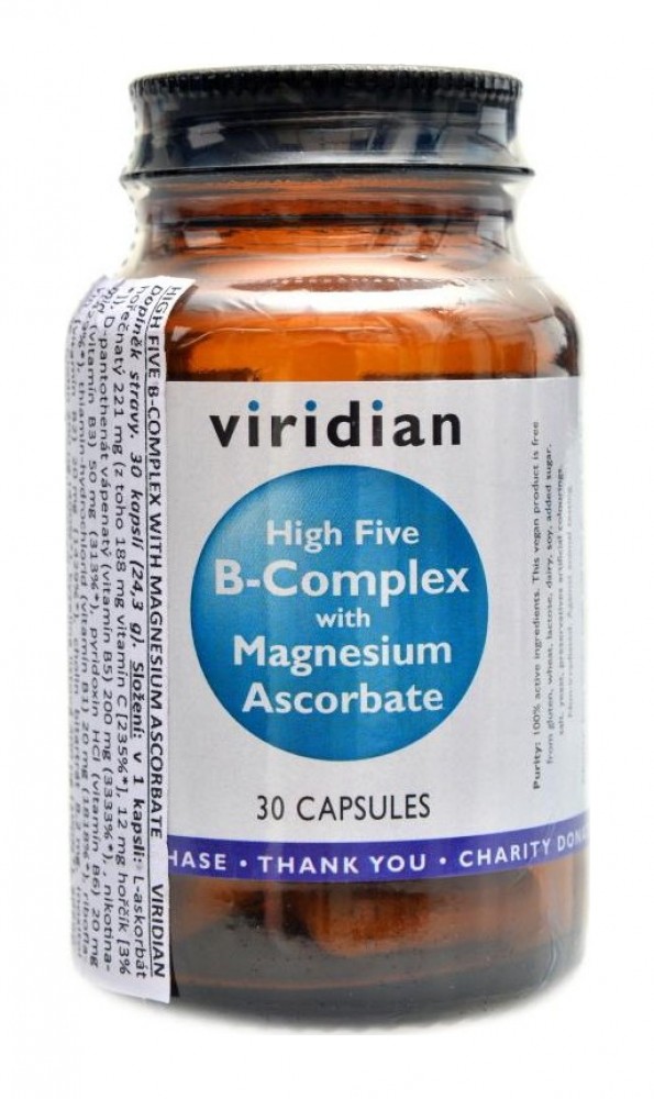 High Five B Complex with Magnesium Ascorbate 30 kapslí