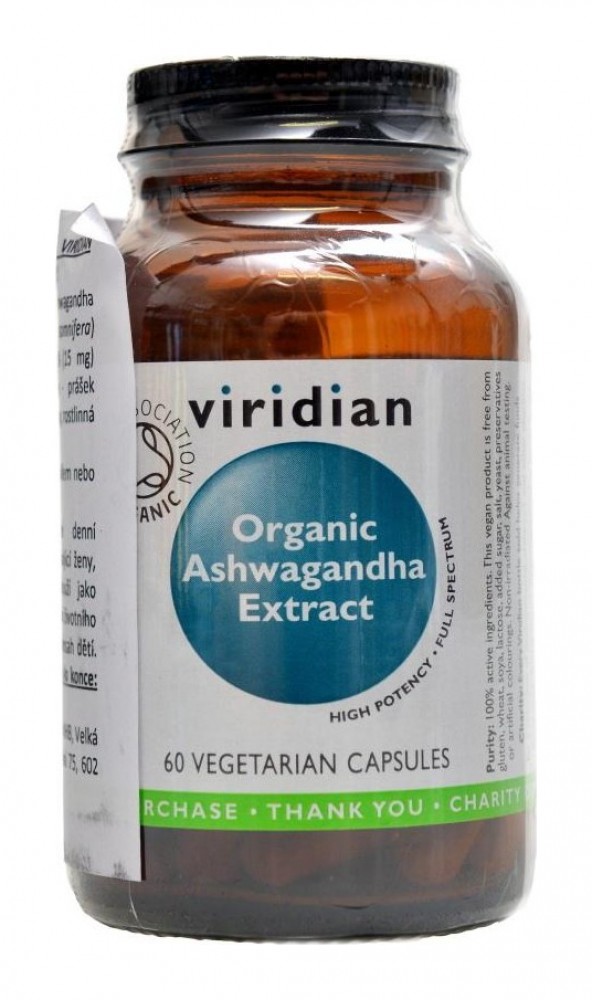 Ashwagandha Extract organic 60 kapslí