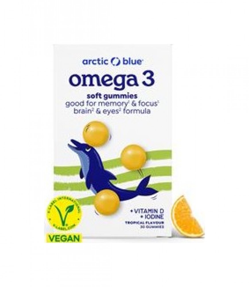 Kids Vegan Omega 3 30 gummies (250mg DHA and Vitamin D 200IU)