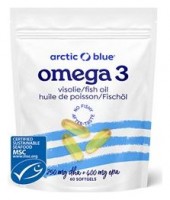 Omega 3 60 kapslí (250mg DHA and 400mg EPA) původ Aljaška 