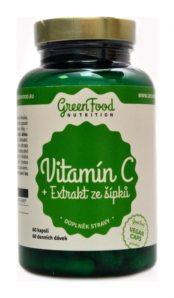 Vitamín C 500mg rose hips extract 60 kapslí