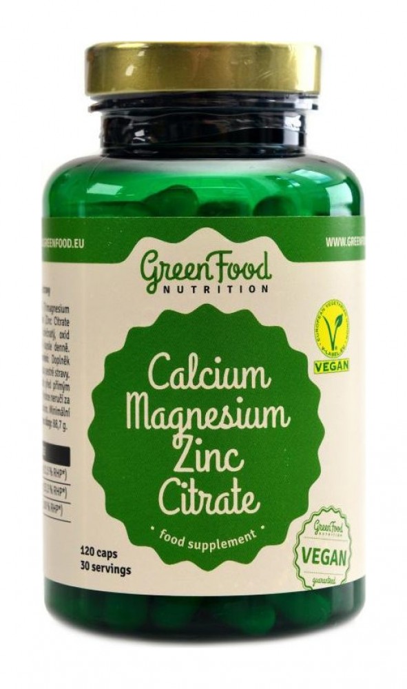 Calcium Magnesium Zinc citrate 120 kapslí