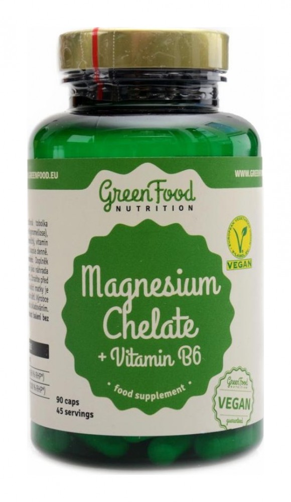 Magnesium chelate + vitamín B6 90 kapslí