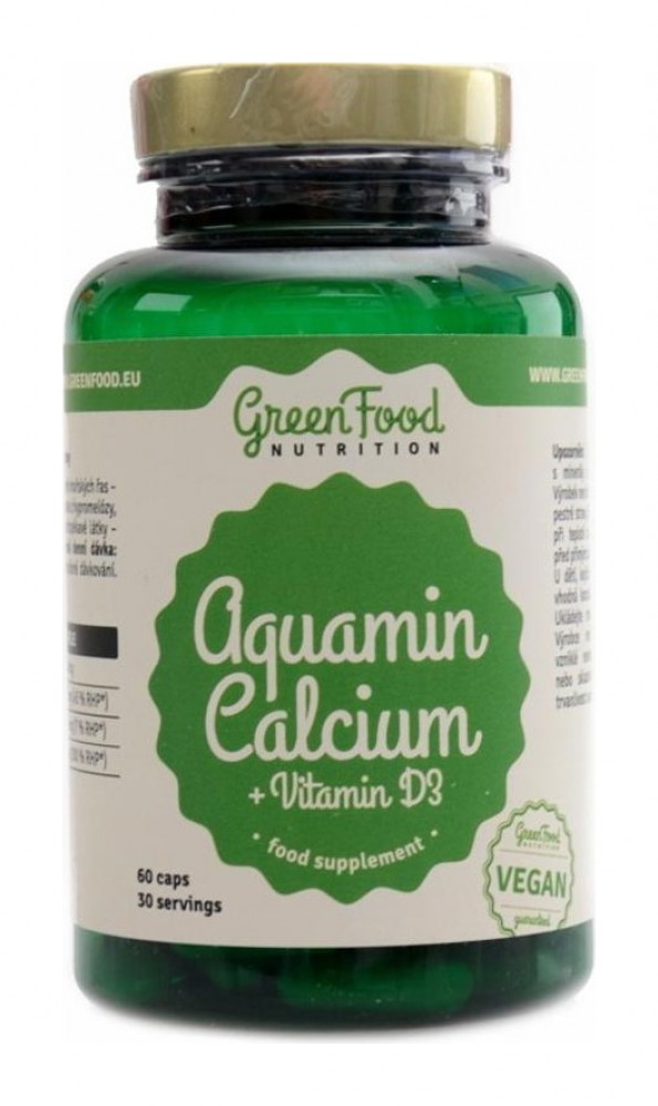 Aquamin calcium + vitamin D3 60 kapslí