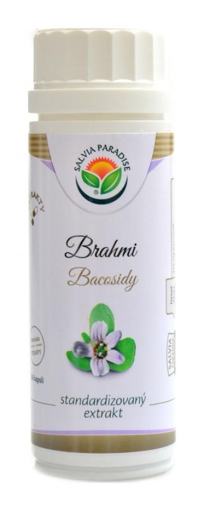 Brahmi bacopa monnieri standardizovaný extrakt 60 kapslí