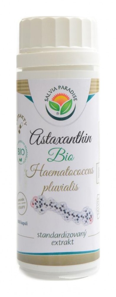 Astaxanthin standardizovaný extrakt BIO 100 kapslí Haematococcus pluvialis