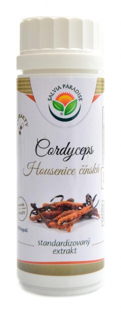 Cordyceps housenice standardizovaný extrakt 100 kapslí Cordyceps sinensis