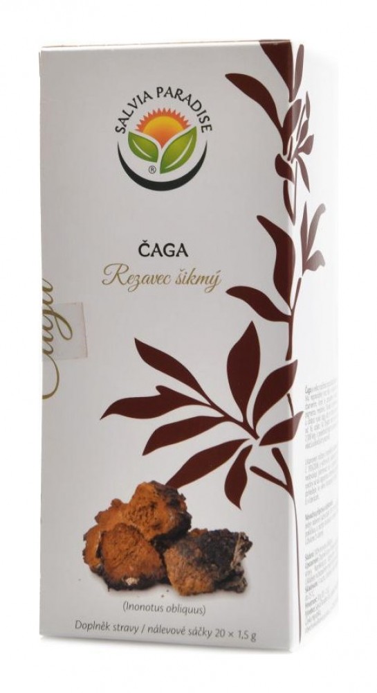 Čaga - rezavec šikmý nálevové sáčky 20 x 1.5 g - Inonotus obliquus