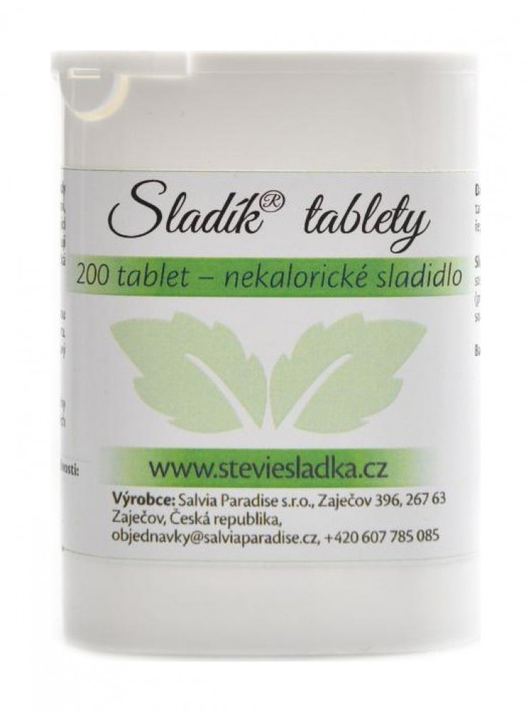 Sladík sladidlo - stévie tablety 200 ks