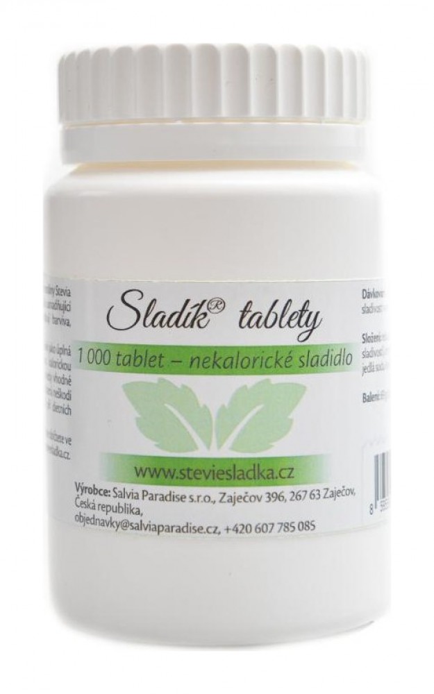Sladík sladidlo - stévie tablety 1000 ks