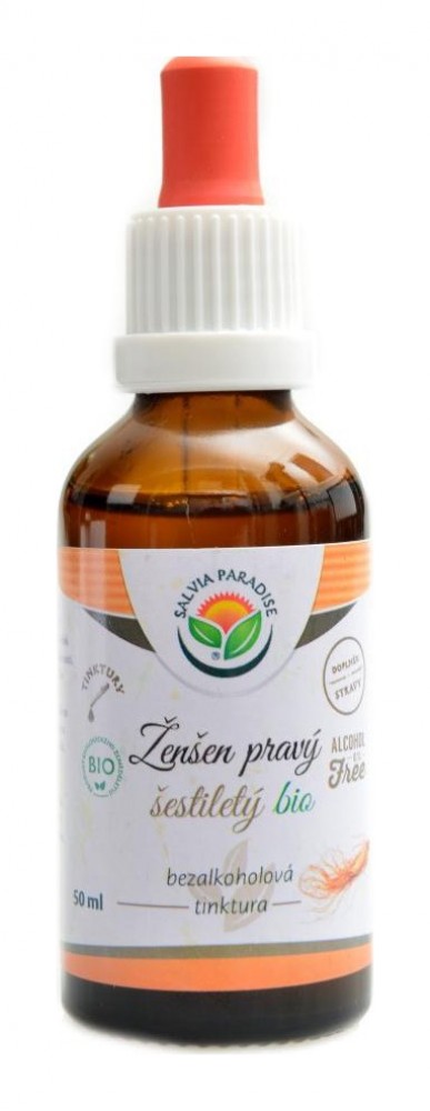 Ženšen pravý 6letý AF tinktura BIO 50 ml panax ginseng