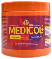 Medicol plus vláknina + živé kultury + trávící enzymy 220 kapslí 