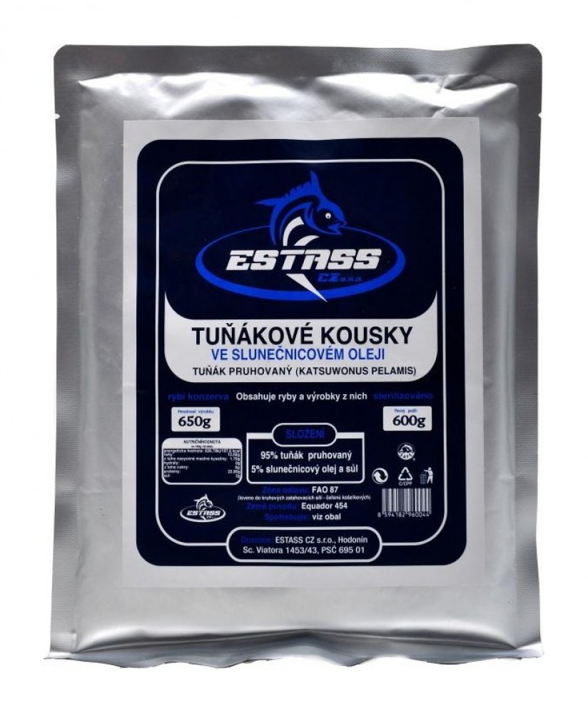 Tuňákové kousky v rostlinném oleji 650 g