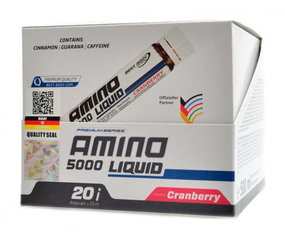 Amino liquid 5000 cranberry 20 x 25 ml ampoules