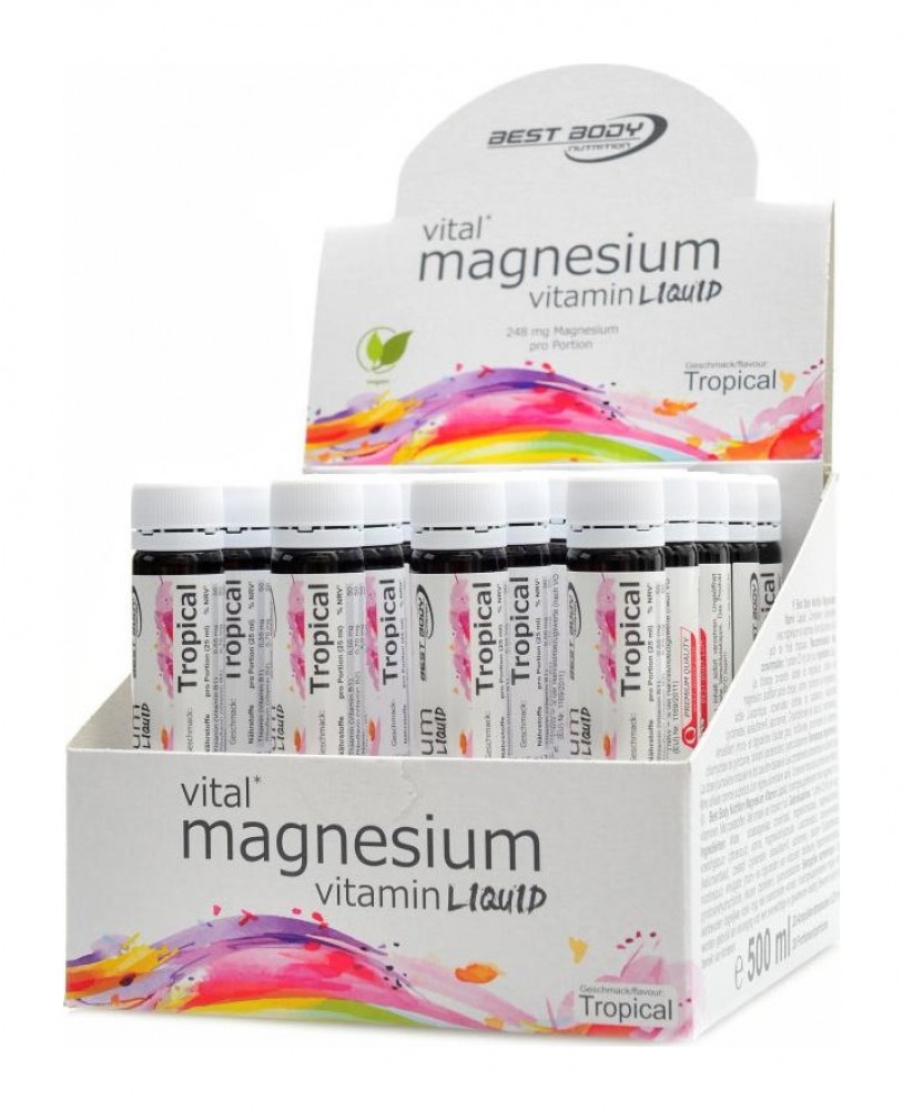 Magnesium vitamin ampoules 20 x 25ml tropical