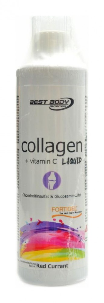 Collagen liquid plus vitamin C 500 ml červený rybíz exp. 3/25