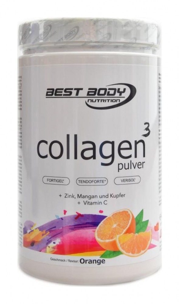 Collagen 3 pulver fortigel verisol tendoforte 450g pomeranč