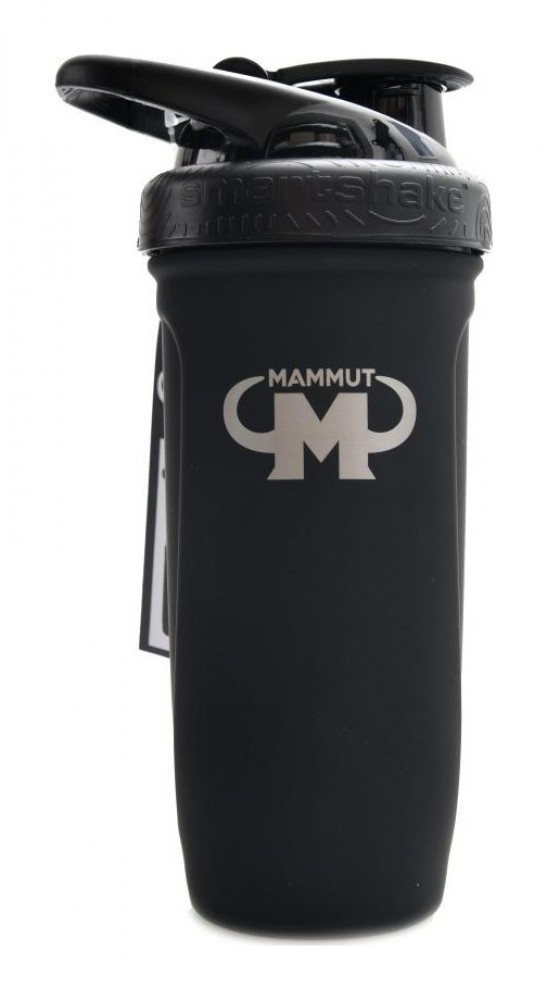 Stainless steel shaker Reforce design mammut nutrition černý mat