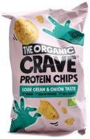 The organic Crave protein chips 75 g bag 