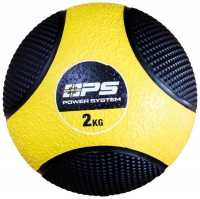 Medicinální míč medicine ball 2KG - 4132 žluto černý 