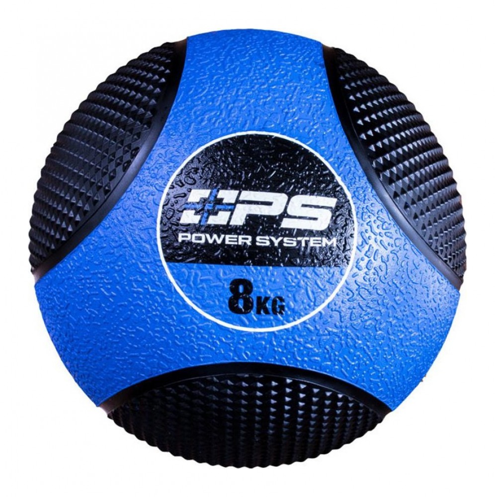 Medicinální míč medicine ball 8KG - 4138 modro černý