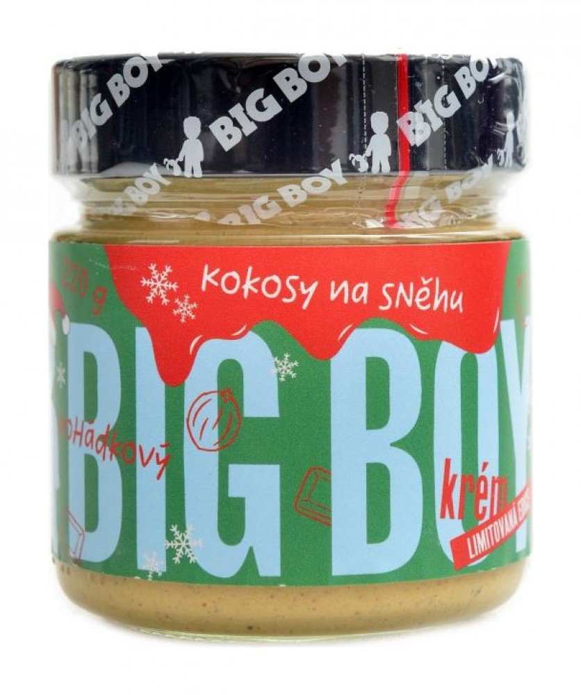 Kokosy na sněhu lískový krém s kokosem a bílou čokoládou 220g