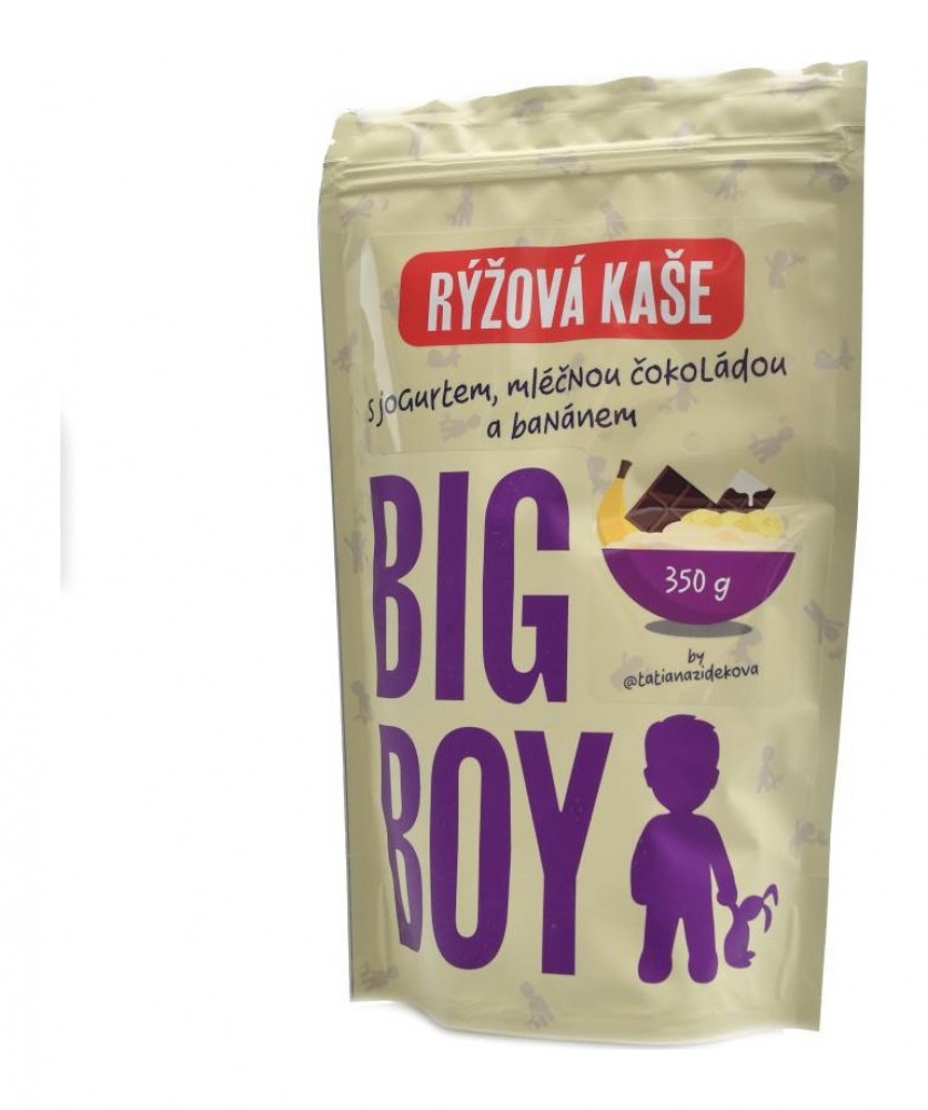 Rýžová kaše s jogurtem by Tatiana s mléčnou čokoládou a banánem 350 g EKO